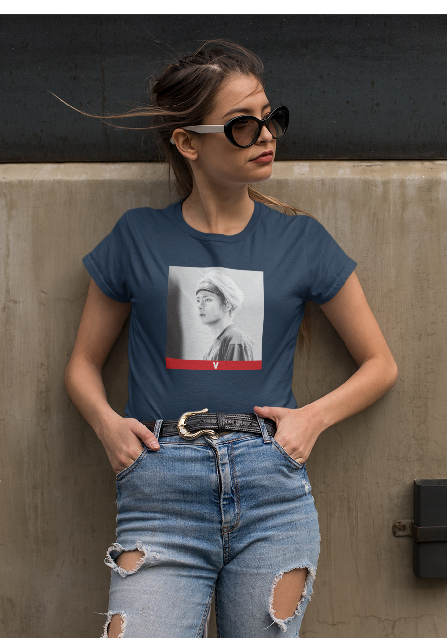 BTS Kim Taehyung V - HALF-SLEEVE T-SHIRTS