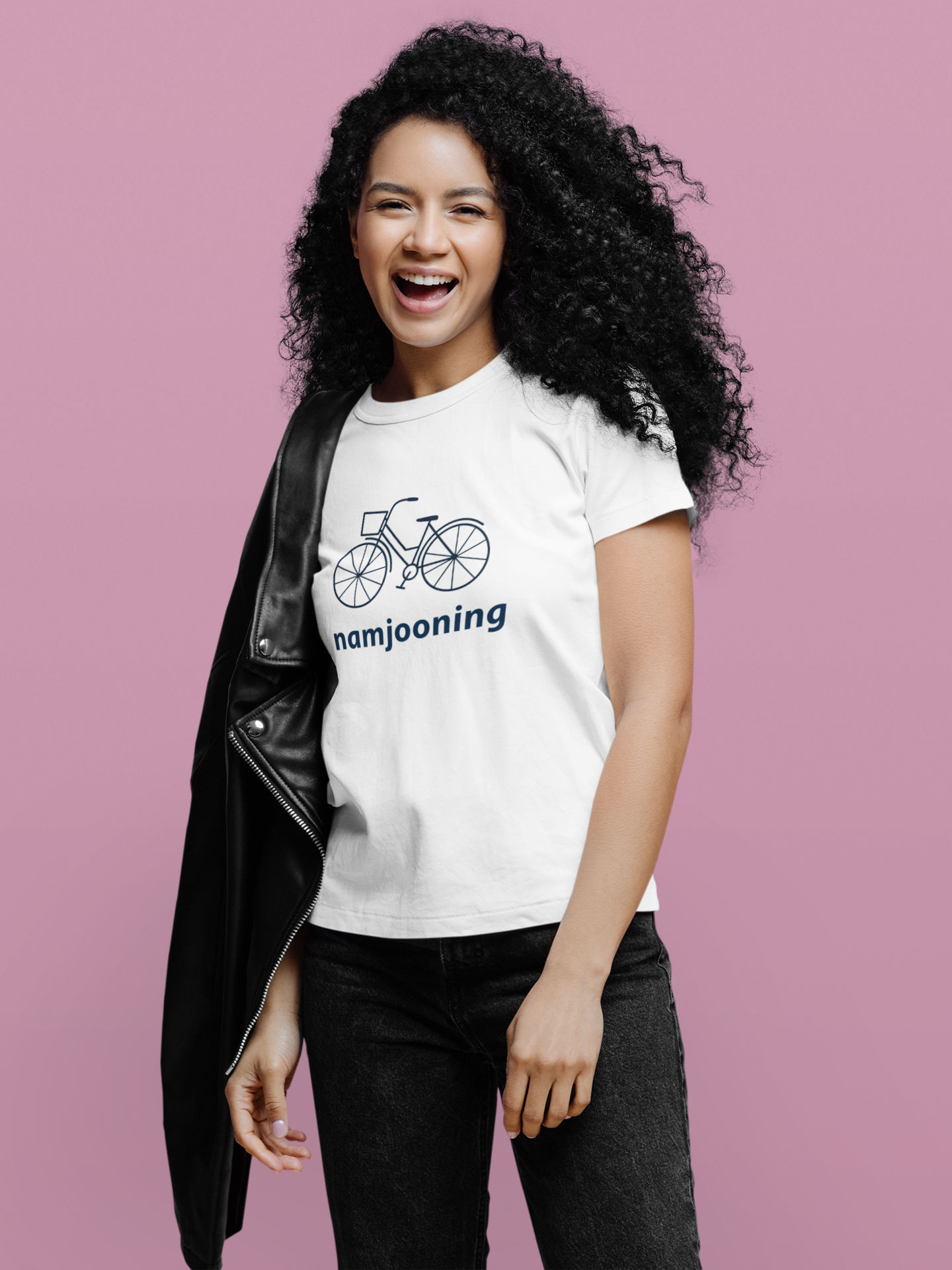 Namjooning Bicycle Regular Fit T-shirts