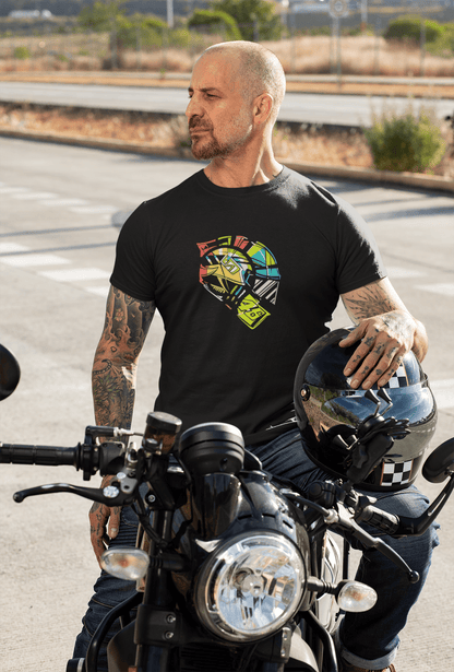 " HELMET - 46 " HALF-SLEEVE T-SHIRTS BLACK