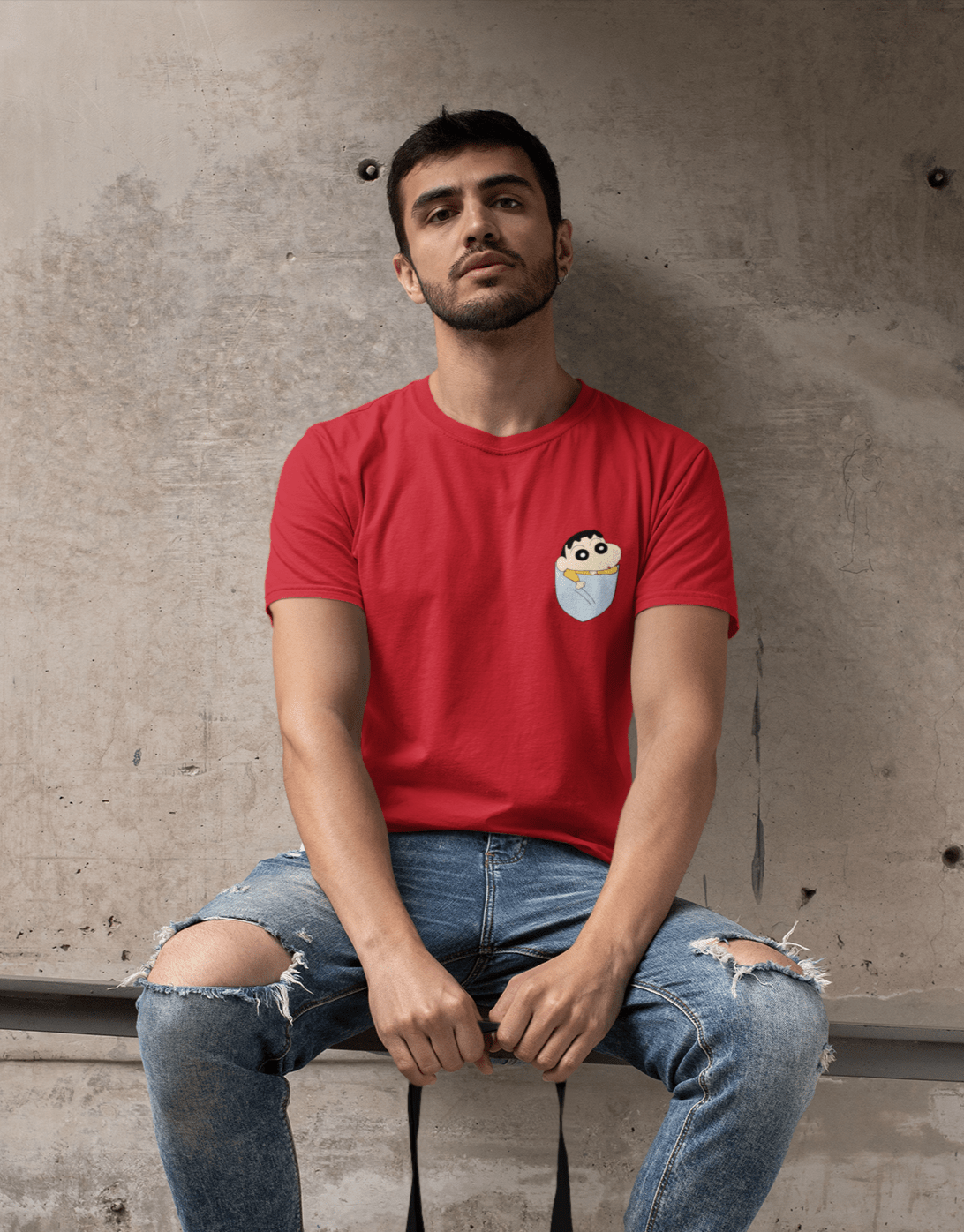 Shinchan Unisex Regular Fit T-Shirts