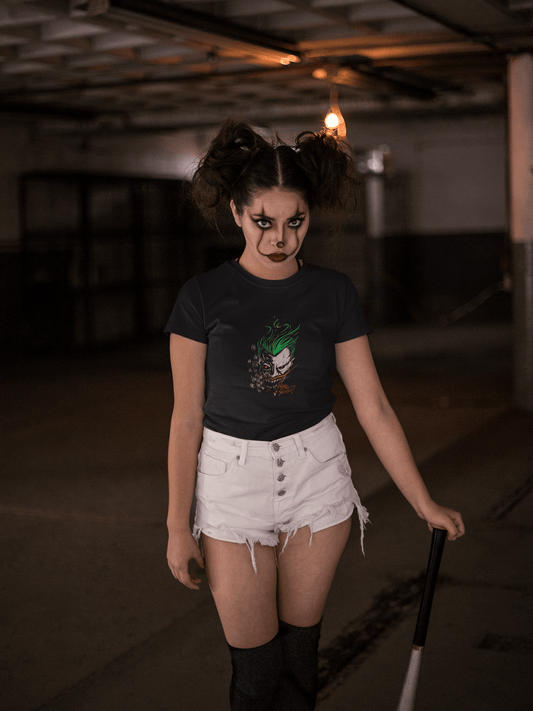 " JOKER - WHY SO SERIOUS? " - HALF-SLEEVE T-SHIRTS BLACK