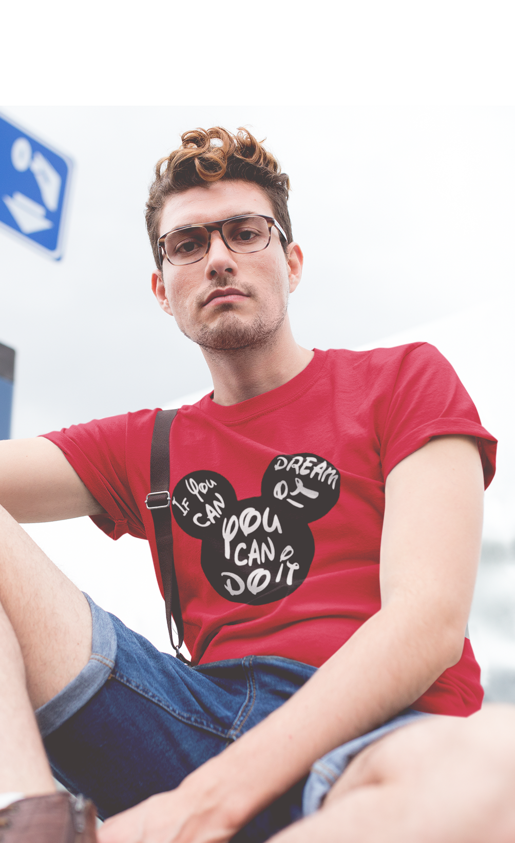 YOU CAN DO IT-MICKEY MOUSE: HALF SLEEVE T-SHIRT 4XL