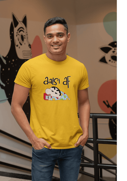 AALSI AF : SHINCHAN - HALF-SLEEVE T-SHIRTS YELLOW