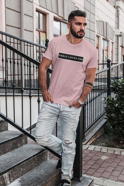 PABLO LOVES YOU - HALF-SLEEVE T-SHIRTS LIGHT PINK
