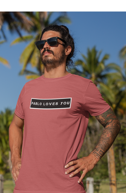 PABLO LOVES YOU - HALF-SLEEVE T-SHIRTS BRICK RED