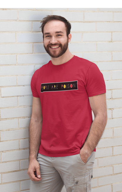 PEOPLE ARE POISON - HALF-SLEEVE T-SHIRTS RED