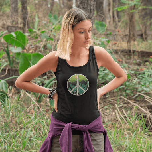 NATURAL PEACE : Tank Tops BLACK