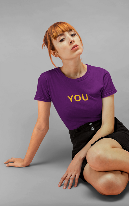 Jimin With You (Double Sided Print): BTS - Half Sleeve T-Shirts PURPLE