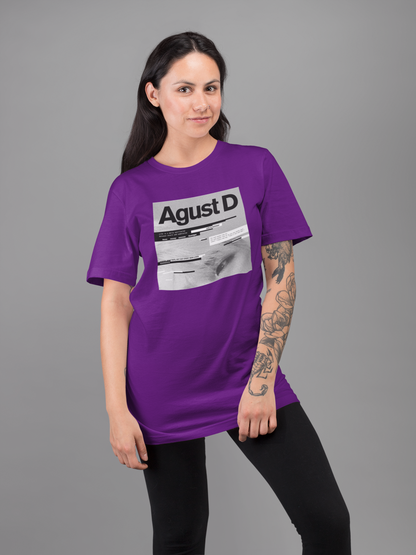 AGUST D ALBUM Regular Fit T-Shirt PURPLE