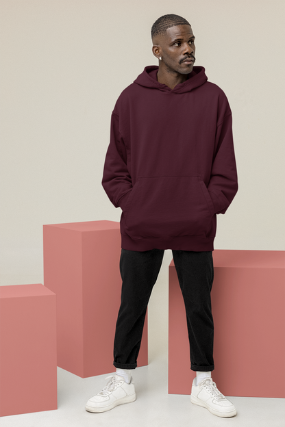 Basic Maroon Unisex Winter Hoodies